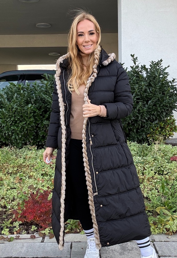 Isabell Maxi kabát fekete – Innova Fashion